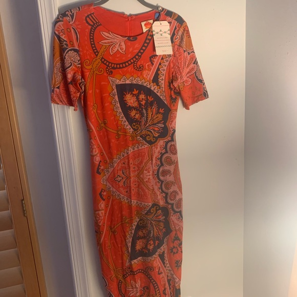 Farm Rio | Anthropologie | Giannina Knit Paisley Dress - Picture 4 of 5